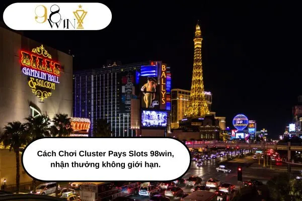 Cách Chơi Cluster Pays Slots 98win, nhận thưởng không giới hạn.